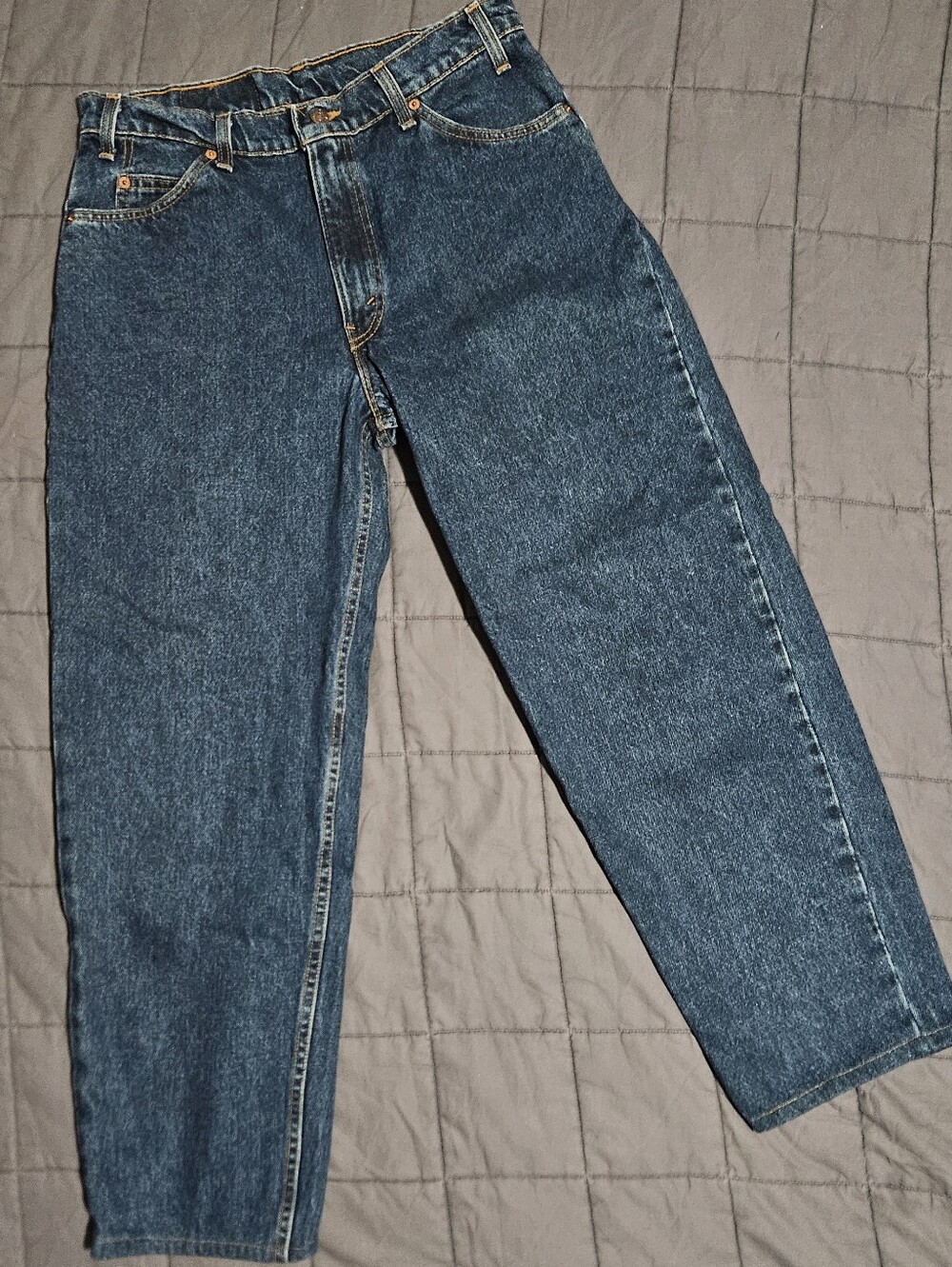 Vintage 90s Levis 560 Orange Tab Loose Fit Tapered Leg Jeans Made in USA 34x34
